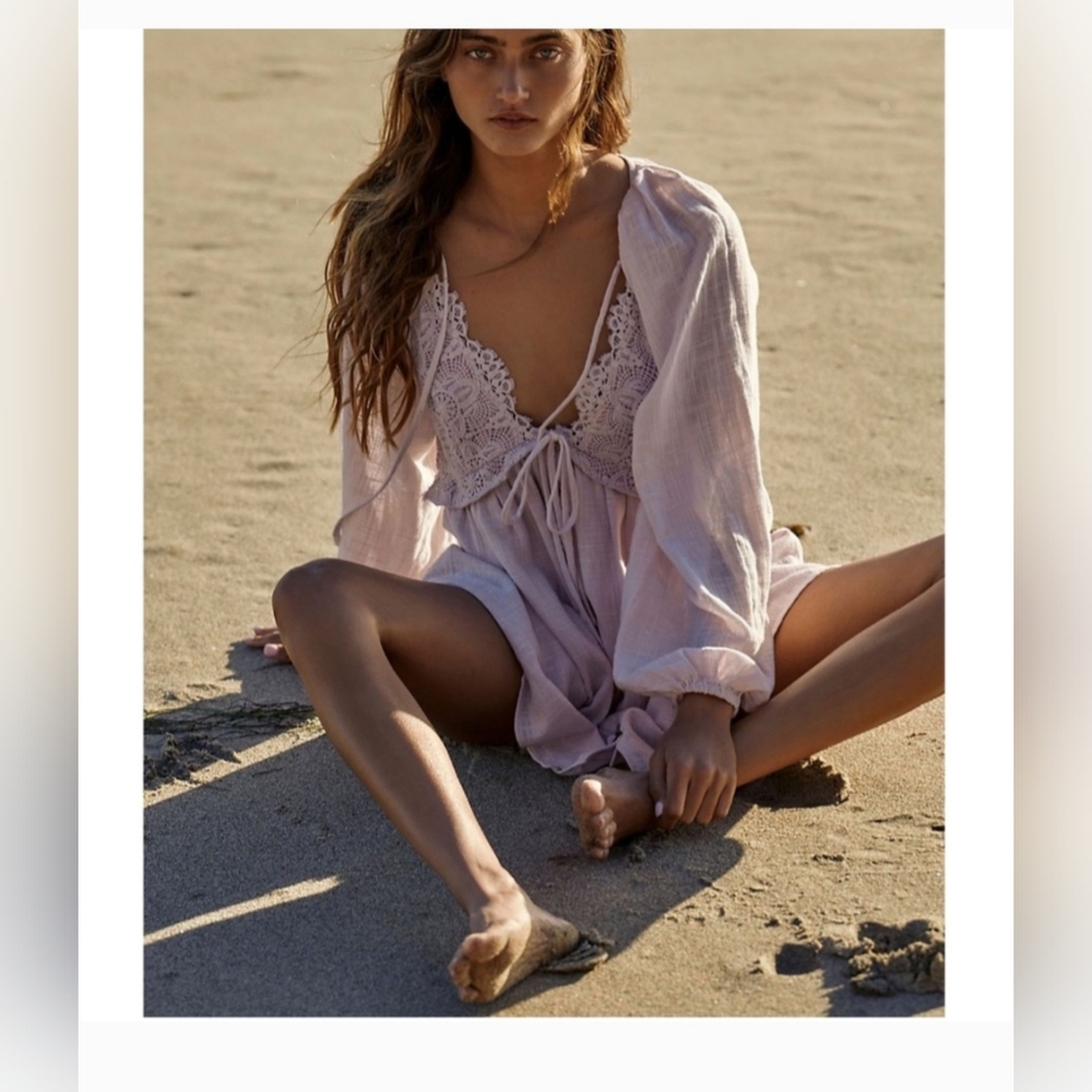 NWOT Free People Summer Struttin' Crochet Dress Size Small - Picture 3 of 7